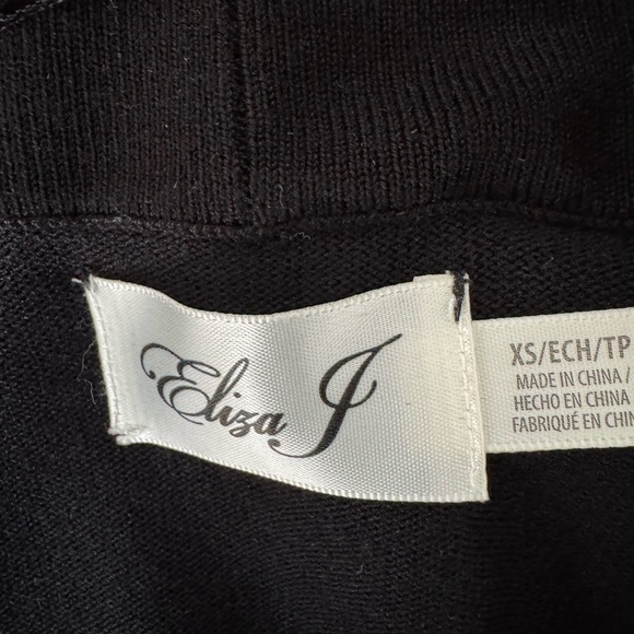 Eliza J Black Bolero Shrug Cardigan Sweater - Picture 4 of 7